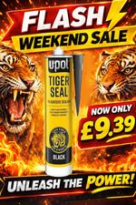UPol Black Tiger Seal Black 310ml Polyurethane Sealant ⚡ FLASH WEEKEND SALE⚡