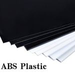 ABS Styrene Plastic Sheet Plate 0.5-3mm Thick DIY Models Craft White Black Clear