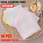 10x Cloth Towel Cotton Face Facial Cleansing Muslin Cleaning Makeup Dirt Removal