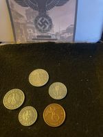 German WWII Coins 50 Pfennig 1943 A. 10pf /41/F. 5pf /42/A. 2pf/39/A. 1 Pf/43/A