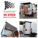 Citroen Relay Rear Barn Door Tailored Awning Cover (2006 Onwards) Black/Grey