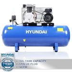 Hyundai Air Compressor Low Noise 150L 14CFM 145psi Twin Cylinder Belt Drive 3hp