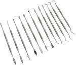 12 Stainless Steel Double Ended Sculpting Carving Tools Set, Green Stuff Wax NEW