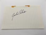HAND SIGNED 7" x 4.5" LINED PAPER - GORDON CORBETT - WRESTLING
