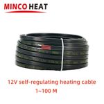 1-100 Meters 12V Low Voltage Self-Adjusting Heating Cable Conduit anti Freezing