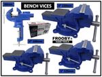 Heavy Duty Bench Vice Swivel Base Workshop Engineers Vice Vise Clamp Jaw Work UK