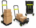 Loadit 150kg Folding Sack Barrow Truck & Platform Trolley 2-in-1 Dolly Cart