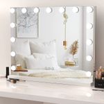 Hollywood Makeup Mirror Large Vanity Light Mirror with 15 Dimmable LED Bulbs