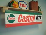 Castrol GTX Banner Motor Oil Workshop Garage Vintage Style Wall Display