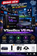 VSeeBox V6 Plus Android TV Box | 4K Streaming Media Player Message for Price