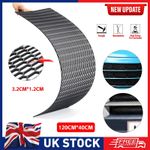 120cm Car 3D ABS Plastic Racing Honeycomb Bumper Vent Tuning Grill Mesh Spoiler