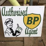 Authorised Bp Agent Hand Painted Sign