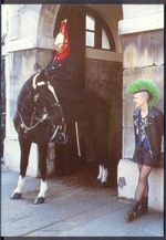 Modern SOCIAL HISTORY Postcard: PUNK in London (Ref: Real London, # 22)