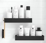 Metal Shower Caddy, 2 Pack (1 big & 1 small) Shower Shelf (No-Drill)