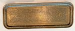 Moroccan brass Tray, oblong, islamic motifs, hand made