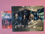 MEGADETH 2015 VIP PASS & SIGNED PHOTO DYSTOPIA TOUR