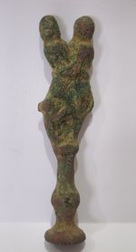 Rare Antique Pipe Tamper of Post-Medieval 1700-1800 Erotic Theme PAS Recorded