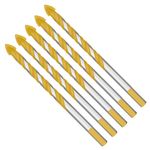 15/5PCS 6mm Multi-Material Tile Drill Bits for Ceramic Porcelain Granite Marble