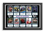 (682) moto gp legends x10 signed a4 photograph unframed/framed reprint @@@@@