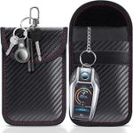  Car Key Signal Blocker Pouch 2 Pack RFID Anti-Theft Lanpard Faraday Free P&P