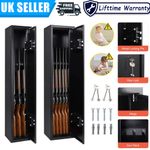 6 Gun Cabinet New Rifle Safe Approved 7-Lever Locks Extra Wide Steel Heavy Duty