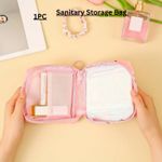 Sanitary Storage Bag Period Pad Holder Purse Pouch Towel Napkin Credit Card Coin