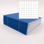 5 x Maths Exercise Books A4 School Revision 7mm Squared Paper 40 Page Mathematic