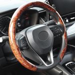 Universal Steering Car Wheel Cover Wood Grain Ultra-thin Breathable Non-slip Car