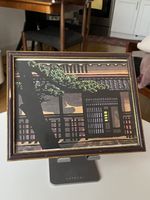 Clifton Karhu House in Tamba 1976 Signed Numbered Woodblock Print 100/100 Framed