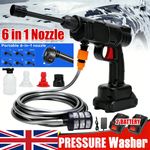 6 in 1 Brushless 21V Electric High Pressure Washer Cordless Efficient Car Garden