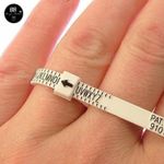 UK Ring Sizer Measure Finger Gauge For Wedding Ring Band Engagement Ring sizer