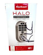 Kwikset Halo Smart Lock WiFi Touchscreen Deadbolt In Satin Nickel 99380-001