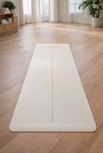 AIRE Signature Yoga Mat - Sandstone including an AIRE Gym Towel