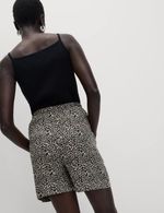 Marks & Spencer Womens Viscose All Purpose Shorts in Brown Mix - M&S