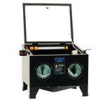 SGS Shot & Sand Blasting & Polishing Cabinet w/ Blasting Gun & Protective Screen