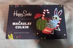 Rare Macaulay Culkin Festive Happy Socks - Limited Run & No Longer Available