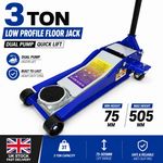 3 Tonne Trolley Jack Hydraulic Car Jack Low Profile Floor Jack for Car Van UK