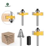 Rabbet Router Bit T-Slot Slotting Groove Cutter Set 1/4"(6.35mm) Shank