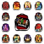 Ninjago Cartoon Insulated Lunch Bag School Travel Food Picnic Snack Bag Box Gift