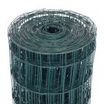 1.2m x 25m Green PVC Coated Galvanised Steel Mesh Fencing Garden Stock Fencing
