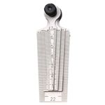 1 Set Stainless Steel 1-60mm Measurement Wedge Fire Door Gap Gauge Metric Taper