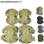 Tactical Military Army Elbow Knee Pads Set Airsoft Paintball Hunting Protection