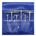 6Pc Telescopic Gauge Set 8-150mm Micrometer Measurement Bore Engineers Guage Kit