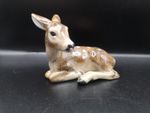 Vintage Royal Belvedere Ceramic Lying Fawn Bambi Figurine