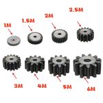 1/1.5/2/2.5/3/4/5 Mod Spur Gear 10T - 50T Flat Gear Transmission Gears 45# Steel
