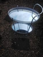 Drinks Trolly, Two Tier, On Costers. Syphon Shown For Size Only Not For Sale.