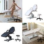 Hydraulically/Electric Massage Table Bed Couch Beauty Salon Recliner Chair&Stool
