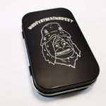 TOBACCO AND SMOKING TIN - BRAND NEW RECTANGULAR EMPTY HINGED TINS - BIG LEZ