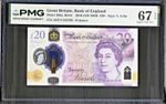GB / England Queen Elizabeth II £20 396a Low Serial AH74 243796 PMG 67 EPQ