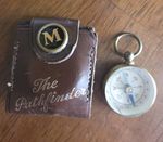 Vintage Pathfinder ‘Blackpool Tower' Souvenir Leather Case Fob Compass Working!